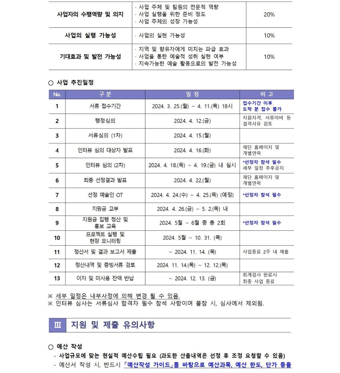 2024 송파 문화예술 활성화 지원 사업 모집 공고 04